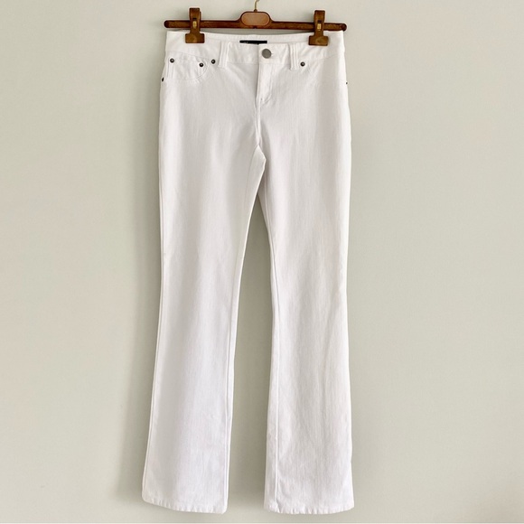 INC Barely Boot White Denim Size 4 - Picture 1 of 4